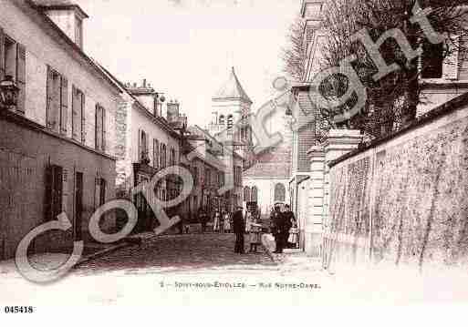 Ville de SOISYSURSEINE, carte postale ancienne