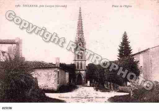 Ville de TOULENNE, carte postale ancienne