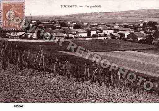 Ville de TOUSSIEU, carte postale ancienne