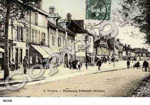 Ville de TROYES, carte postale ancienne