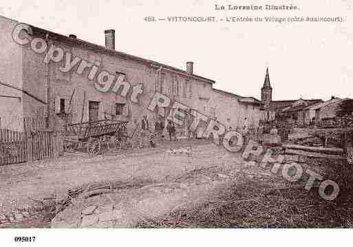 Ville de VITTONCOURT, carte postale ancienne