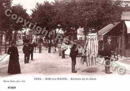 Ville de AIXLESBAINS, carte postale ancienne