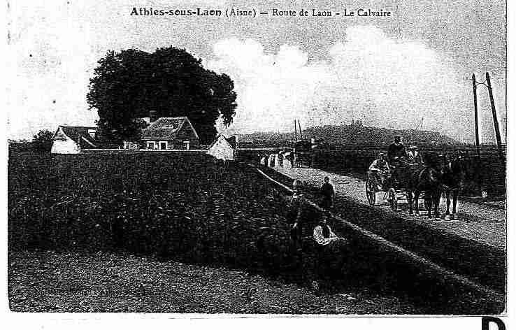 Ville de ATHIESSLAON, carte postale ancienne