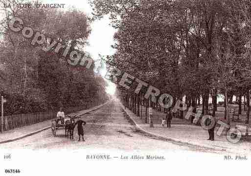 Ville de BAYONNE, carte postale ancienne