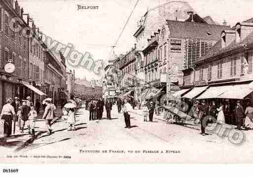 Ville de BELFORT, carte postale ancienne