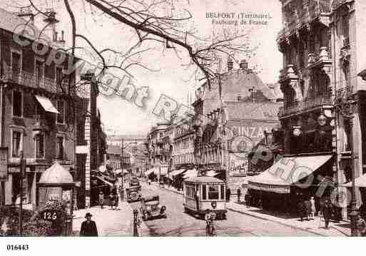 Ville de BELFORT, carte postale ancienne