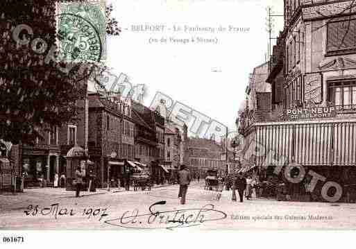 Ville de BELFORT, carte postale ancienne