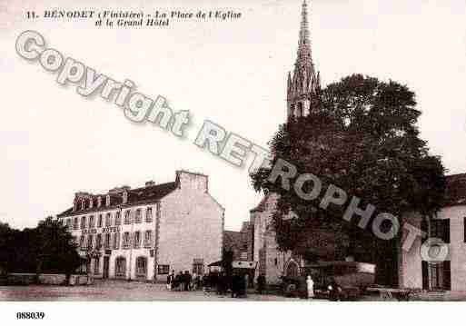 Ville de BENODET, carte postale ancienne