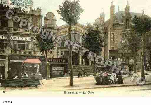 Ville de BIARRITZ, carte postale ancienne