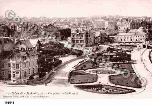 Ville de BIARRITZ, carte postale ancienne