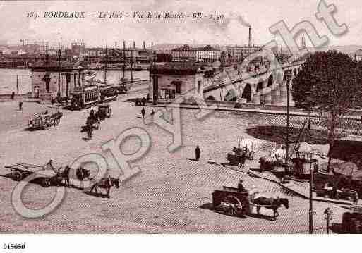 Ville de BORDEAUX, carte postale ancienne