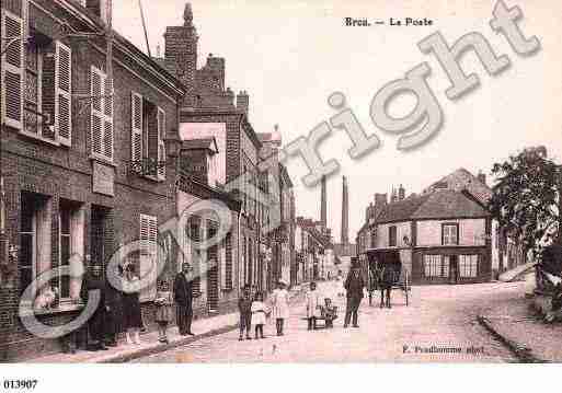 Ville de BROU, carte postale ancienne