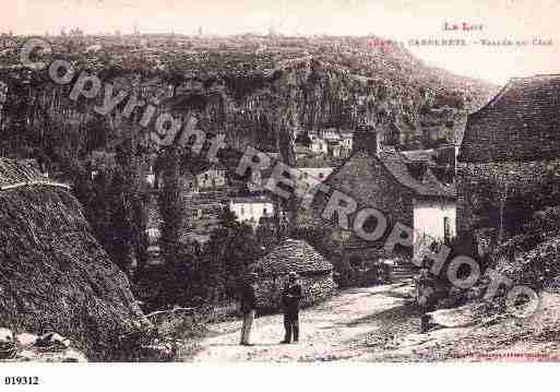 Ville de CABRERETS, carte postale ancienne