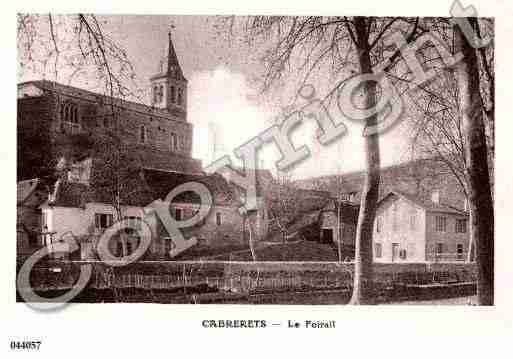 Ville de CABRERETS, carte postale ancienne