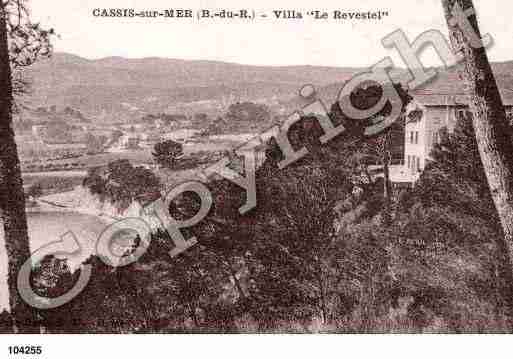 Ville de CASSIS, carte postale ancienne