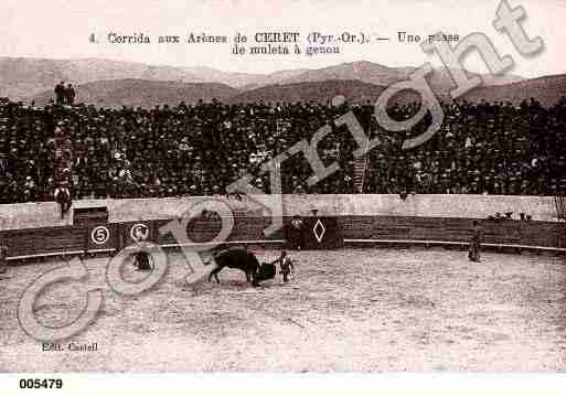 Ville de CERET, carte postale ancienne