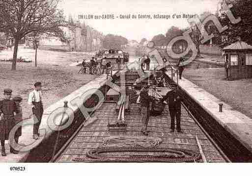 Ville de CHALONSURSAONE, carte postale ancienne