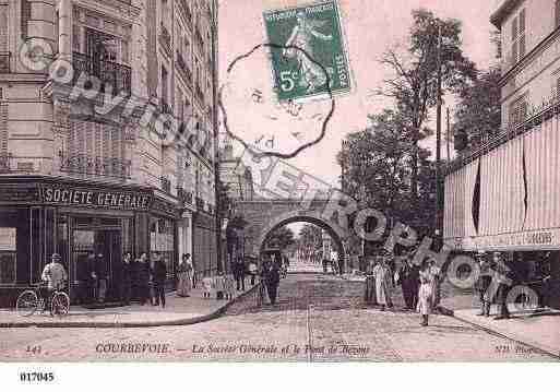 Ville de COURBEVOIE, carte postale ancienne