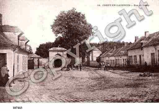 Ville de CREPY, carte postale ancienne