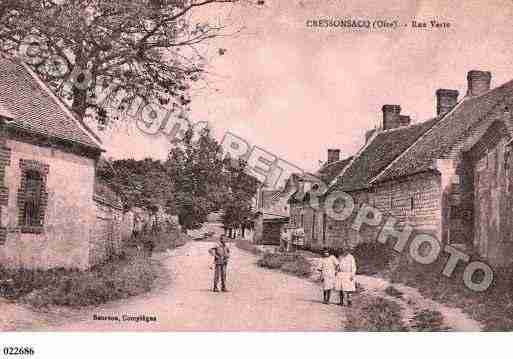 Ville de CRESSONSACQ, carte postale ancienne