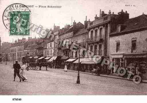 Ville de CREUSOT(LE), carte postale ancienne