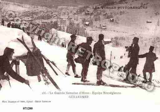 Ville de GERARDMER, carte postale ancienne