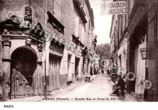 Ville de GIGNAC, carte postale ancienne