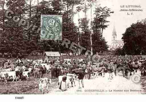 Ville de GODERVILLE, carte postale ancienne