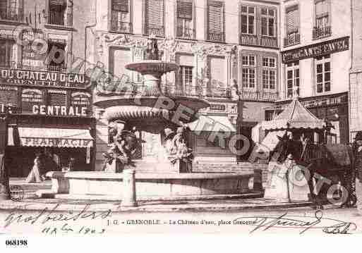 Ville de GRENOBLE, carte postale ancienne