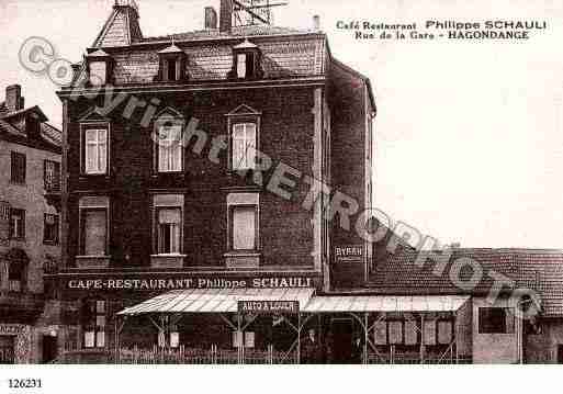 Ville de HAGONDANGE, carte postale ancienne