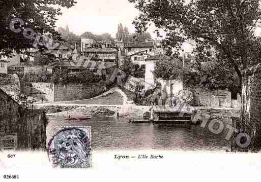 Ville de LYON, carte postale ancienne