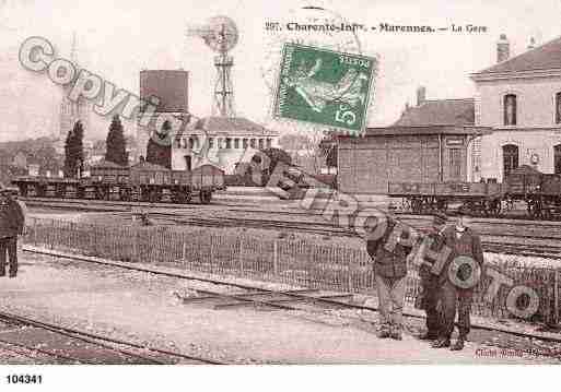 Ville de MARENNES, carte postale ancienne