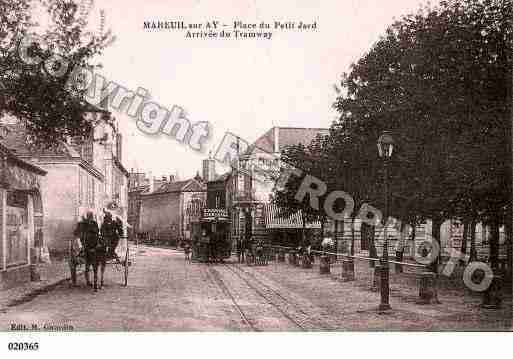 Ville de MAREUILSURAY, carte postale ancienne