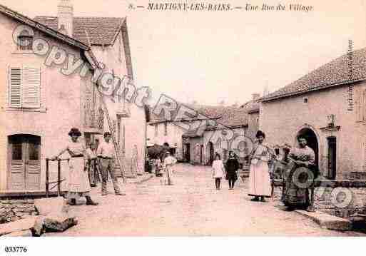 Ville de MARTIGNYLESBAINS, carte postale ancienne