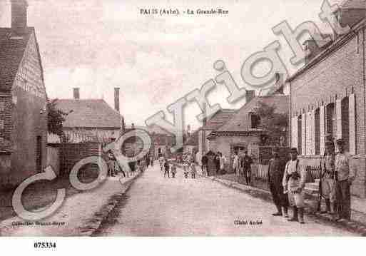 Ville de PALIS, carte postale ancienne