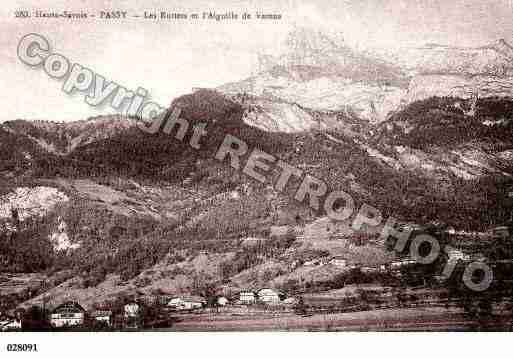 Ville de PASSY, carte postale ancienne