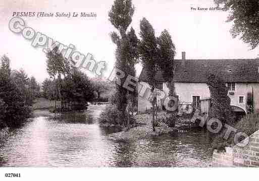 Ville de PESMES, carte postale ancienne