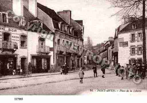 Ville de PONTAVEN, carte postale ancienne