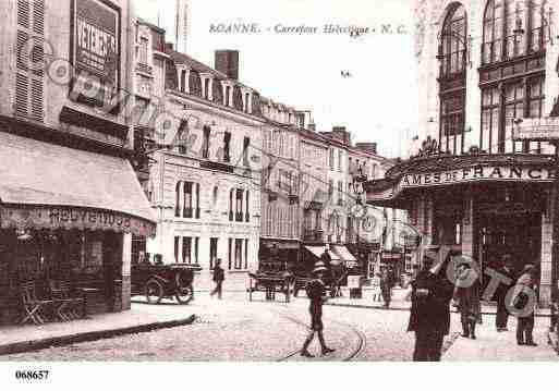 Ville de ROANNE, carte postale ancienne