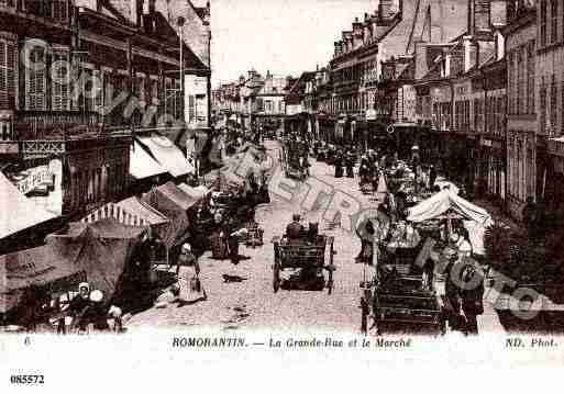 Ville de ROMORANTINLANTHENAY, carte postale ancienne