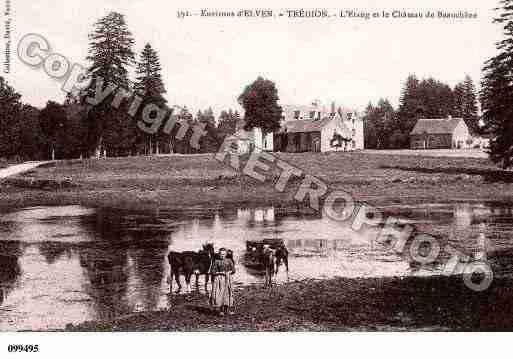 Ville de TREDION, carte postale ancienne