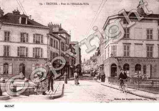 Ville de TROYES, carte postale ancienne