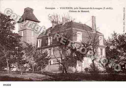 Ville de VIGUERON, carte postale ancienne