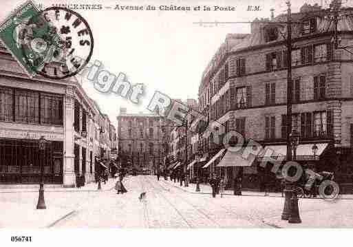 Ville de VINCENNES, carte postale ancienne