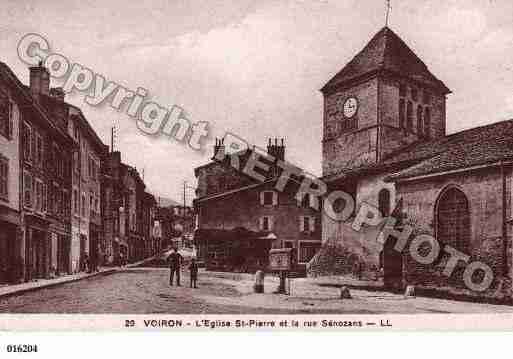 Ville de VOIRON, carte postale ancienne