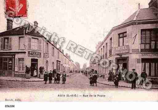 Ville de ABLIS, carte postale ancienne