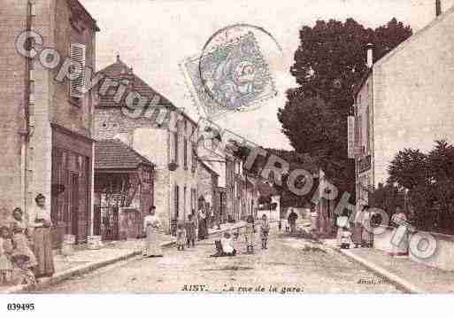 Ville de AISYSURARMANCON, carte postale ancienne