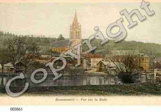 Ville de BEAUMONTEL, carte postale ancienne