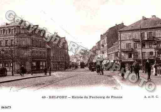 Ville de BELFORT, carte postale ancienne