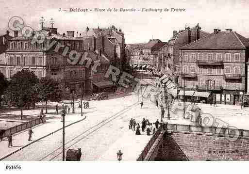 Ville de BELFORT, carte postale ancienne